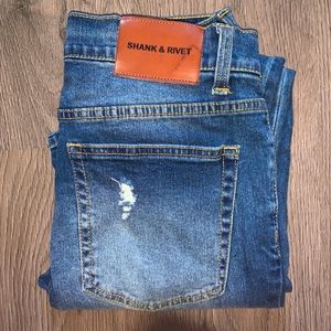 Shank & Rivet Slim Straight Men's Size 30x32  Medium Wash Jeans EUC